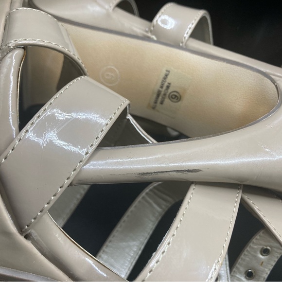 Paprika Tan size 9 open toe heels shoe with straps - Picture 8 of 12